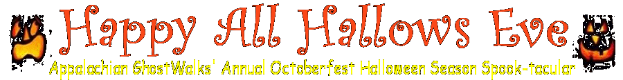 Appalachian GhostWalks Annual Octoberfest Spooktacular