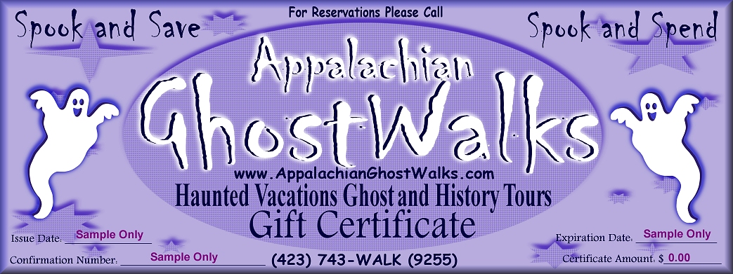 Gatlinburg Ghost Tour Gift Certificate